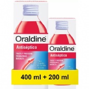 Oraldine antiseptico  1 envase 400 ml + 1 envase 200 ml pack