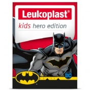 Leukoplast kids hero  8 unidades 19 x 56 mm + 4 unidades 38 x 63 mm batman