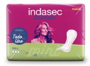 Compresa perdidas leves indasec discreet mini 22 unidades - indasec discreet