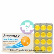 BUCOMAX CON LIDOCAINA PASTILLAS PARA CHUPAR SABOR MIEL Y LIMON, 24 pastillas
