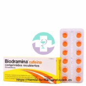 BIODRAMINA CAFEINA COMPRIMIDOS RECUBIERTOS , 12 comprimidos