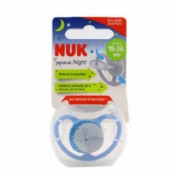Chupete silicona nuk space nigth 18 - 36 meses 1 unidad - nuk space nigth