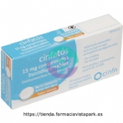 CINFATOS 15 MG COMPRIMIDOS BUCODISPERSABLES , 20 comprimidos (PVC-PVDC/Al)