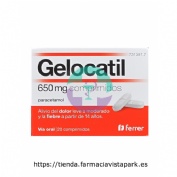 GELOCATIL 650 mg COMPRIMIDOS, 20 comprimidos