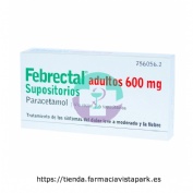 FEBRECTAL ADULTOS 600 MG SUPOSITORIOS , 6 supositorios