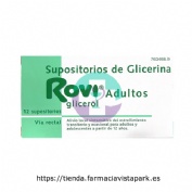 SUPOSITORIOS DE GLICERINA ROVI ADULTOS, 12 supositorios