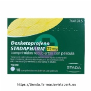 DEXKETOPROFENO STADAPHARM 25 MG COMPRIMIDOS RECUBIERTOS CON PELÍCULA, 10 comprimidos