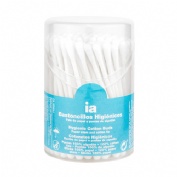 Bastoncillos higienicos interapothek 100 unidades con palo de papel - interapothek