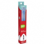 Cepillo dental adulto lacer 2 unidades suave duplo - lacer