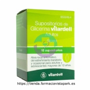 SUPOSITORIOS DE GLICERINA VILARDELL ADULTOS, 18 supositorios