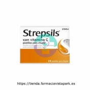 STREPSILS CON VITAMINA C PASTILLAS PARA CHUPAR , 24 pastillas
