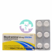 BIODRAMINA 20 mg CHICLES MEDICAMENTOSOS , 12 chicles